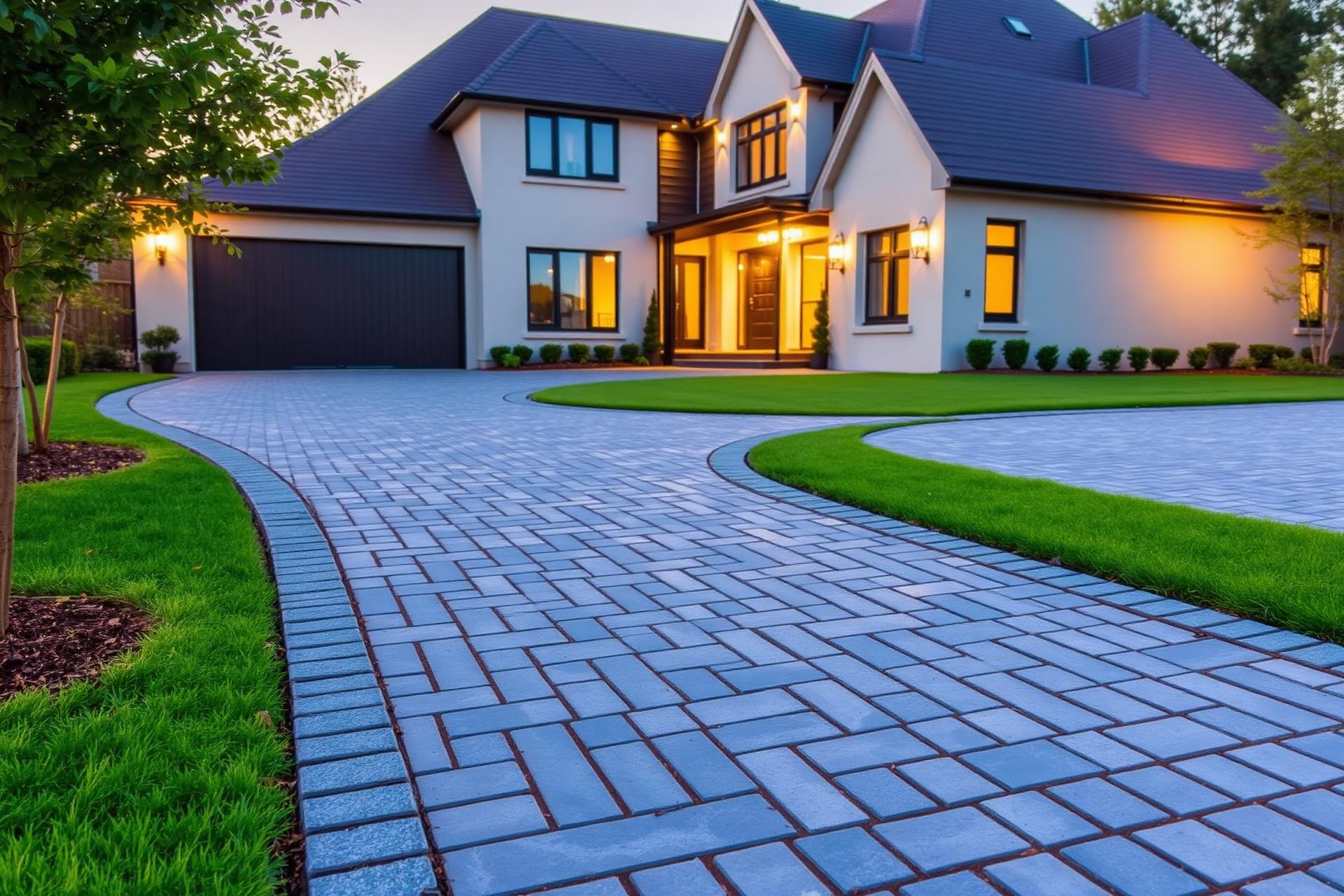 Premium block paved driveway installed by Northwest Driveways and Landscapes in Chester